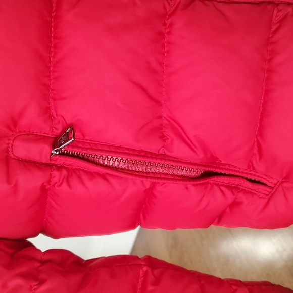 Moncler jacket size 10 with feathers hat around the hat - Picture 3 of 15